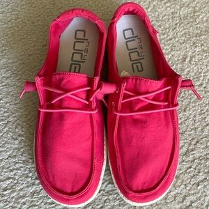 Hey Dude Women’s Size 8-New!  Hot Pink!